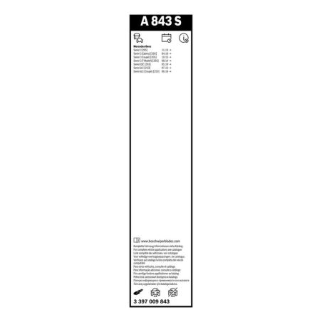 Bosch Aerotwin A843S raamita klaasipuhastajad 550/550 mm komplekt
