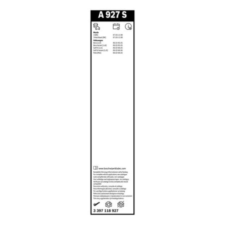 Bosch Aerotwin A927S raamita klaasipuhastajad 530/475 mm komplekt