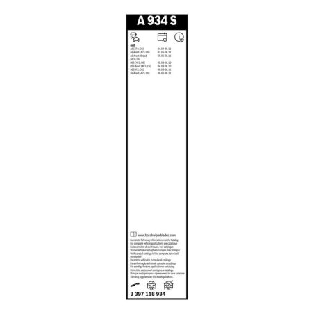 Bosch Aerotwin A934S raamita klaasipuhastajad 550/550 mm komplekt