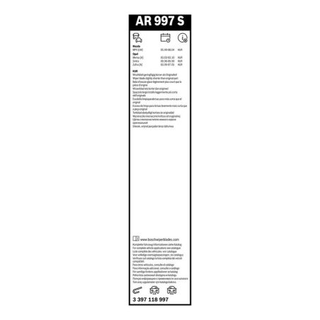Bosch Aerotwin Retrofit AR997S raamita klaasipuhastajad 600/550 mm komplekt
