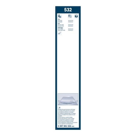 Bosch Twin 532 raamiga klaasipuhastajad 700/700 mm komplekt