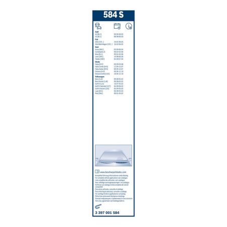 Bosch Twin Spoiler 584S raamiga klaasipuhastajad 530/475 mm komplekt