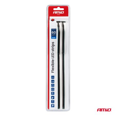 AMiO LED ribad 2 x 30 cm 12 V sinine | HL Autoosad