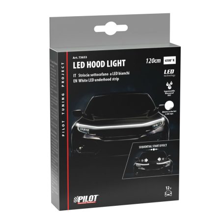 Lampa LED kapotialune riba 120 cm 12 V, valge | HL Autoosad