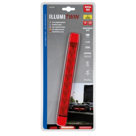 Lampa gabariidi pidurituli 9 LED 12/24 V, punane | HL Autoosad