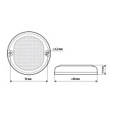 Lampa gabariidituli 4 LED-i 12/24 V valge | HL Autoosad