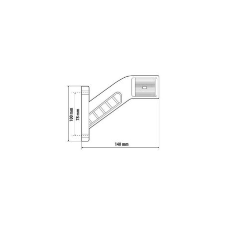 Lampa gabariidituli 6 LED-i 12/24 V parem, 3 külge | HL Autoosad
