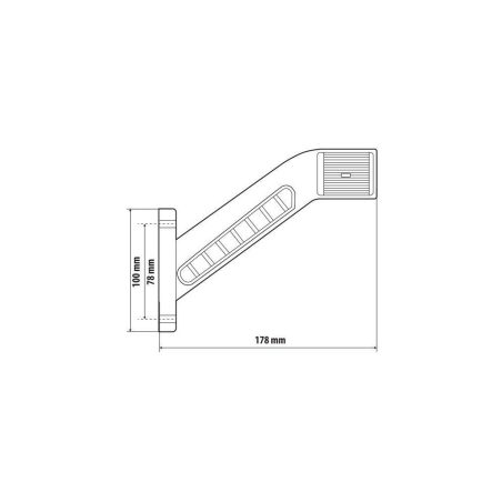 Lampa gabariidituli 6 LED-i 12/24 V parem 3 külge | HL Autoosad