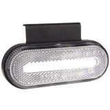 AMiO gabariidituli 10–30 V, LED, IP67, valge, ovaalne | HL Autoosad