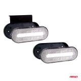 AMiO gabariidituli 10–30 V, LED, IP67, valge, ovaalne | HL Autoosad