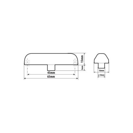 Lampa gabariidituli 24 V valge | HL Autoosad