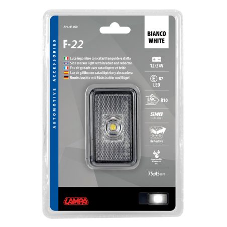 Lampa gabariidituli LED, 12/24 V, valge | HL Autoosad