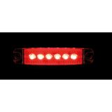 Lampa LED tuli 6 LED-i, 12/24 V, punane, 96 x 20 x 9 mm | HL Autoosad