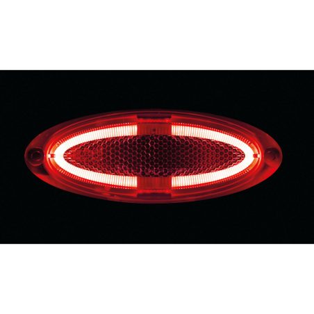 Lampa LED valgusti, punane, 12–24 V, 124 x 45 mm | HL Autoosad