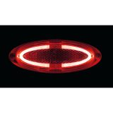 Lampa LED valgusti, punane, 12–24 V, 124 x 45 mm | HL Autoosad