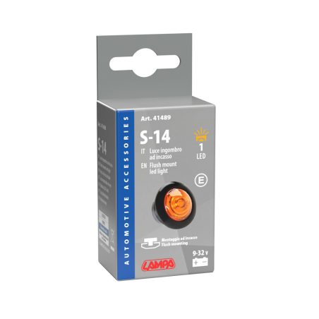 Lampa süvistatav LED valgusti, 12/24 V, oranž, E | HL Autoosad