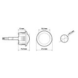 Lampa süvistatav LED valgusti, 12/24 V, punane, E | HL Autoosad