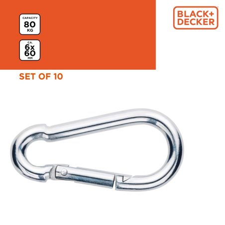 All-Ride karabiinhaak kanne 80 kg 6 x 60 mm, 10 tk | HL Autoosad