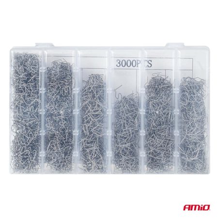 AMiO plastkeevituse klambrite komplekt, 3000 tk | HL Autoosad