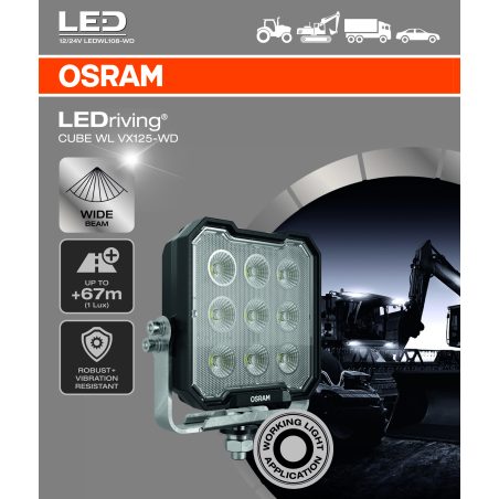 Osram LED töötuli 12/24 V VX125-WD 30 W | HL Autoosad