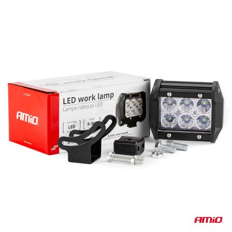 AMiO töötuli 6 LED-i, 95 x 77 mm, 9–36 V, 18 W, 1440 lm | HL Autoosad