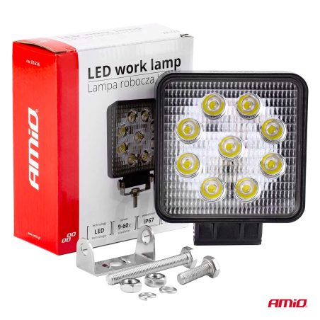 AMiO töötuli 6 LED-i, 106 x 106 x 32 mm, 9–60 V, 27 W | HL Autoosad