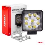 AMiO töötuli 6 LED-i, 106 x 106 x 32 mm, 9–60 V, 27 W | HL Autoosad