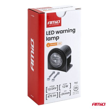 AMiO LED hoiatustuli vilkur R65 12 V 24 V 12 W | HL Autoosad