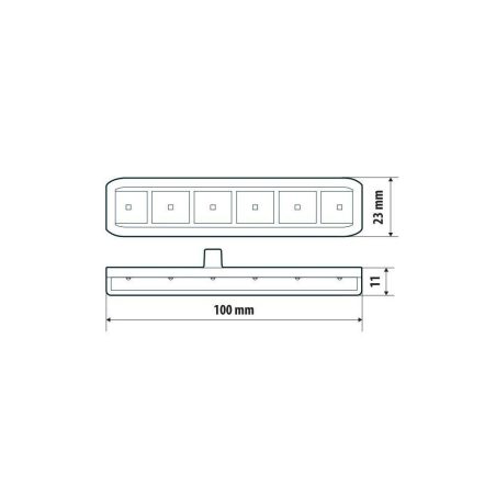 Lampa painduv vilkur 6 LED-i 12/24 V E mark | HL Autoosad