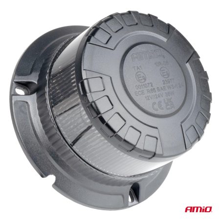 AMiO vilkur 16 LED-i 12/24 V oranž, valge hajuti | HL Autoosad