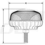 AMiO vilkur 18 LED-i, poltkinnitus, 12/24 V, IP56 | HL Autoosad