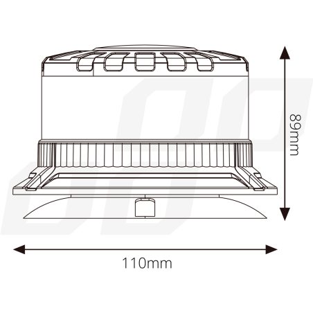 AMiO vilkur magnetiga 16 LED-i, 120 välku minutis | HL Autoosad