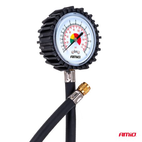 AMiO rehvimanomeeter 30 cm voolikuga, 12 bar | HL Autoosad