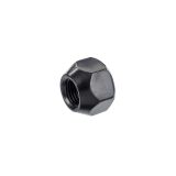 Rattamutter M12×1,25/25/21, avatud, must | HL Autoosad