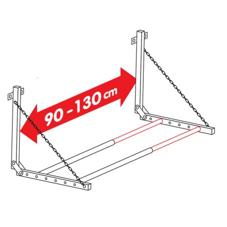 Lampa rehvide ja velgede riiul 90–130 cm, kuni 90 kg | HL Autoosad
