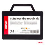 AMiO tubeless-rehvi parandamise komplekt, 25-osaline | HL Autoosad