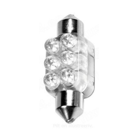 Lampa lambipirn, festoon, LED, 13 x 35 mm, valge | HL Autoosad