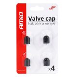 AMiO ventiilikübarate komplekt, must, 4 tk | HL Autoosad