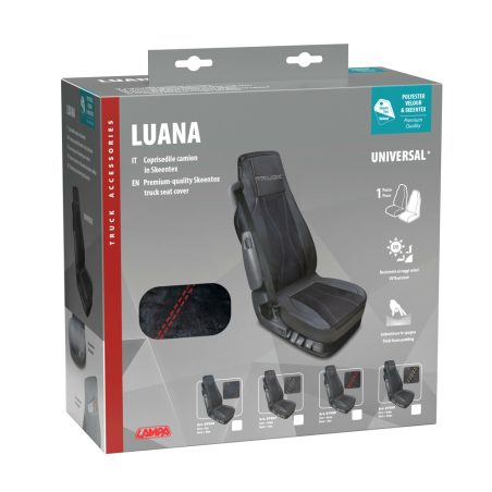 Lampa veoki istmekate, punane-must | HL Autoosad
