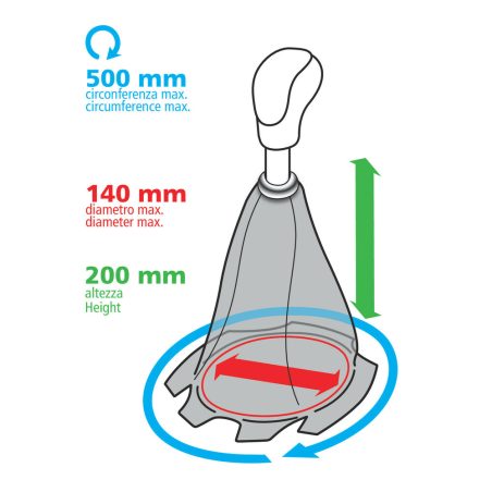 Lampa käigukangi nahkkate, must | HL Autoosad