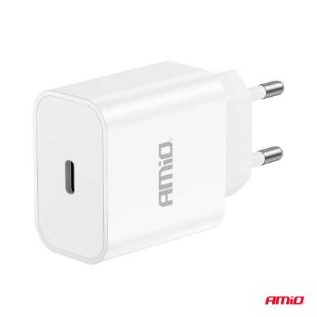 AMiO kiirlaadija USB-C, 20 W, 230 V | HL Autoosad