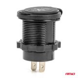 AMiO laadija 2 x USB, punane valgustus, 12–24 V | HL Autoosad