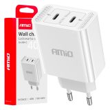 AMiO kiirlaadija 2 x USB-C, 40 W, 230 V | HL Autoosad