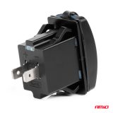 AMiO laadija 2 x USB, 12/24 V, punane taustavalgus | HL Autoosad