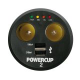 Lampa laadija aku testriga, 2 x USB, 12 V | HL Autoosad