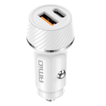 AMiO laadija USB-A ja USB-C, 20 W, 12/24 V | HL Autoosad