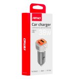 AMiO laadija USB-A ja USB-C, 38 W, 12/24 V | HL Autoosad