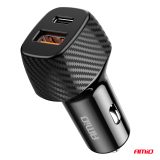 AMiO laadija USB-A QC ja USB-C, 20 W | HL Autoosad