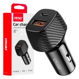 AMiO laadija USB-A QC ja USB-C, 20 W | HL Autoosad