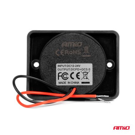 AMiO laadija USB ja USB-C pesaga, 12/24 V | HL Autoosad